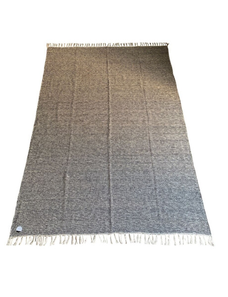 ALFOMBRA 200X285CM JASPEADO FLECOS NATURAL Y NAVY ALFOMBRA 200X285CM JASPEADO FLECOS NATURAL Y NAVY