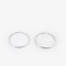Aros Argollas Prom Aros De Metal - Plateado