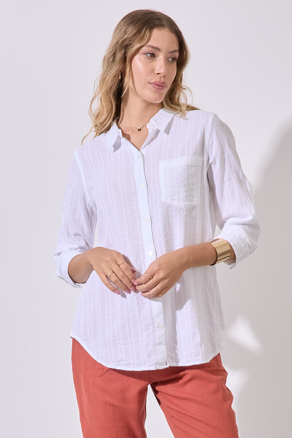 Camisa Algodon BLANCO