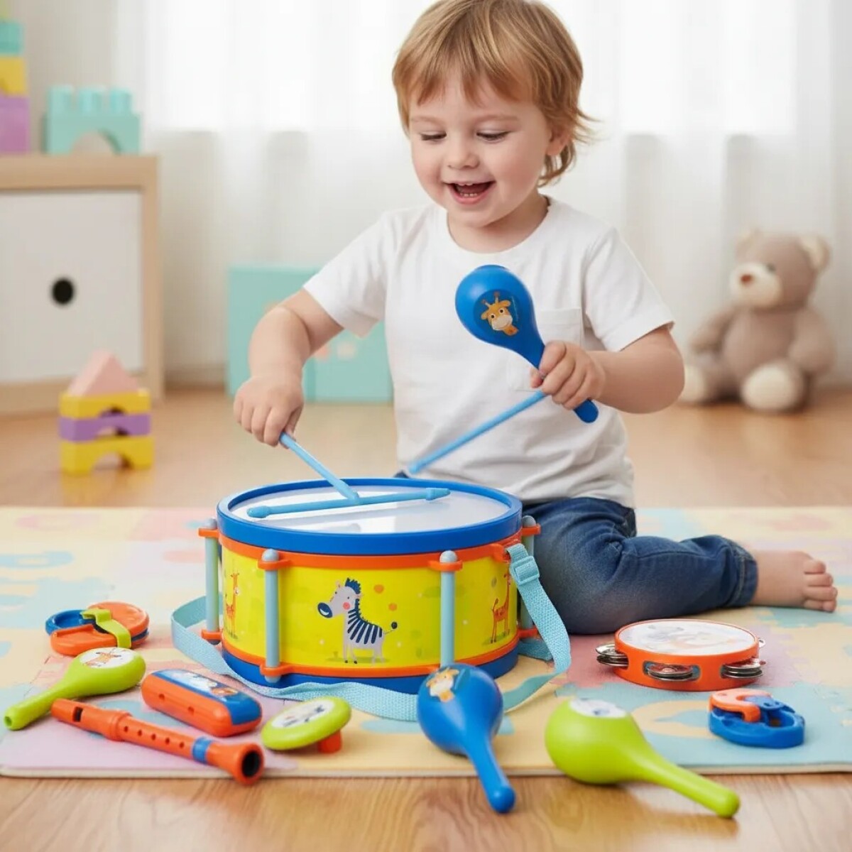 Set Instrumentos Musicales Drum Kit 