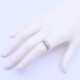 Anillo oro 18k blanco con 3 brillantes Anillo oro 18k blanco con 3 brillantes