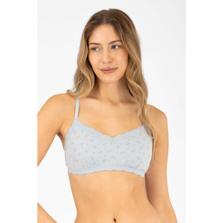 Bralet bow heart Azul