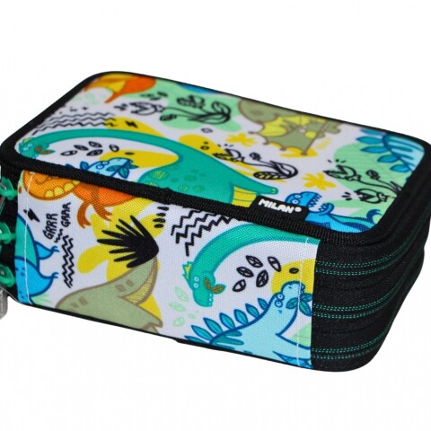 CARTUCHERA MILAN 3 PISOS COMPLETA DE UTILES DINOS CARTUCHERA MILAN 3 PISOS COMPLETA DE UTILES DINOS