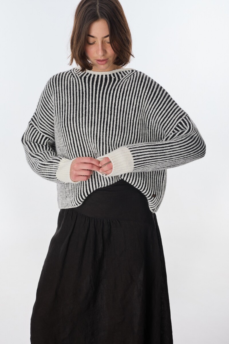Sweater Astral Crudo/Negro