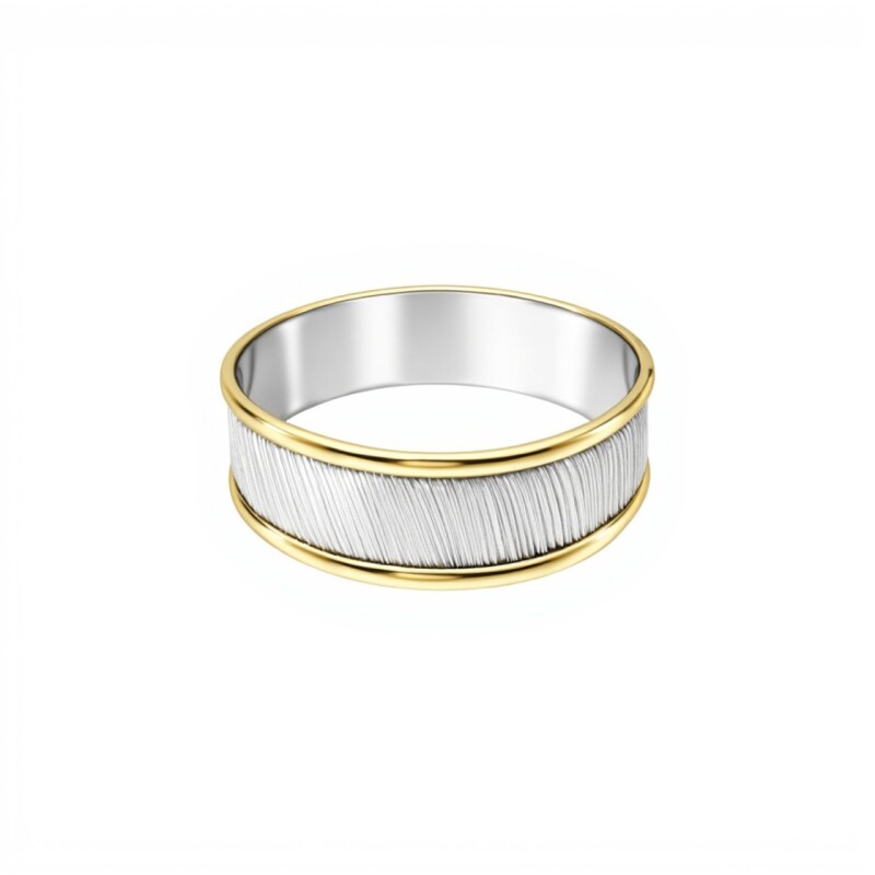 Esclava Cinta -Plata y Oro-Sin piedra-ES5025 sinpiedra