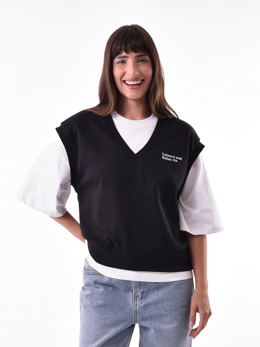 CHALECO ISABEL - NEGRO 