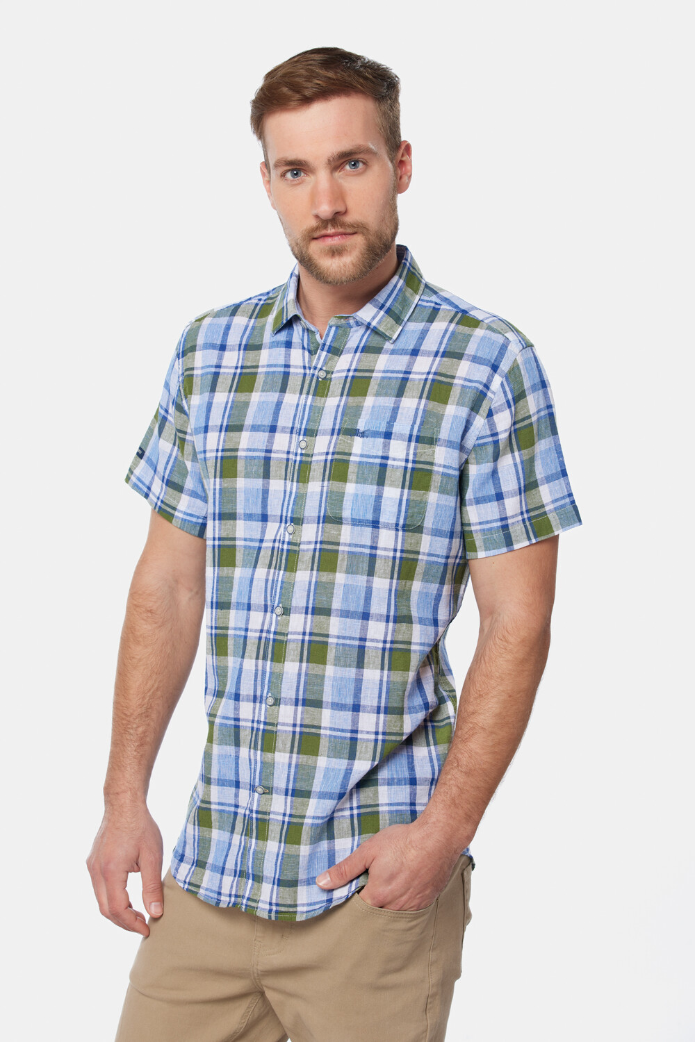 CAMISA DE LINO Verde