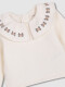 Sudadera Con Bordados Crudo