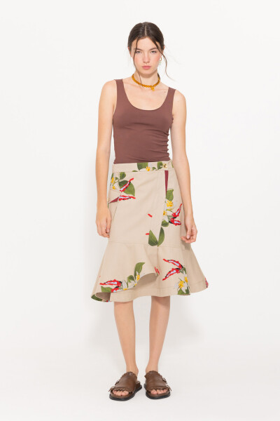 POLLERA BOUQUET Beige
