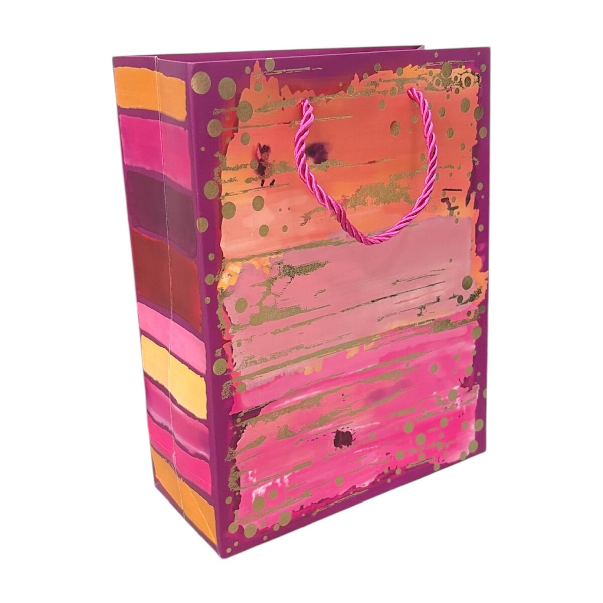 Bolsa Top Chica Trazos de Pintura - Rosada 