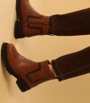 Bota Roca Camel Y Negro