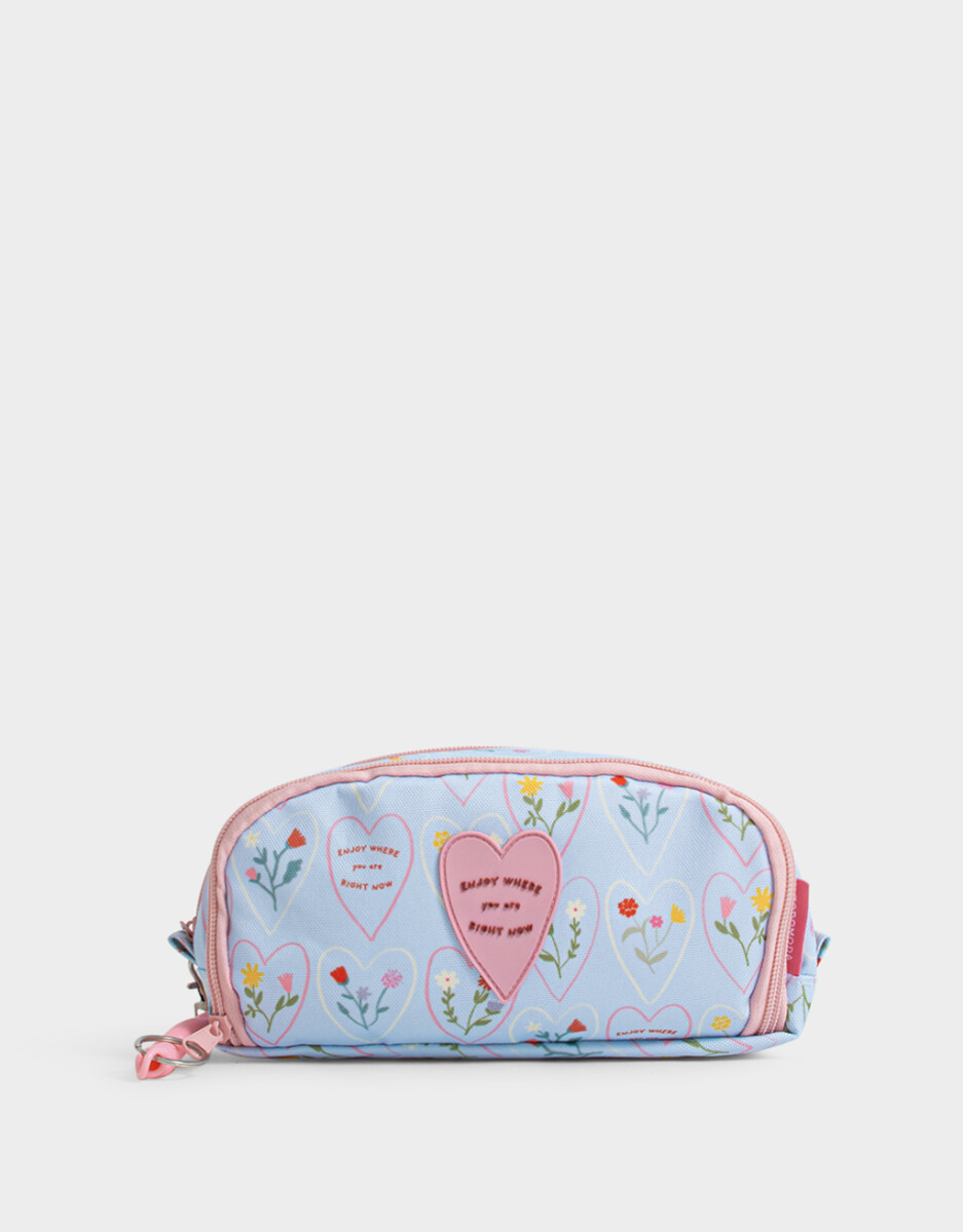 Cartuchera Estampada Con 2 Divisiones 