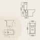 Juego Inodoro Bidet Ferrum Trento Completo 000