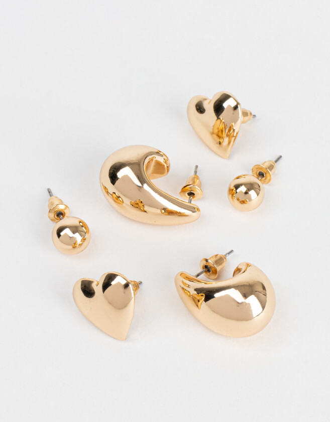 Aros Sets Bubble Set De Aros Gota Bubble - Dorado