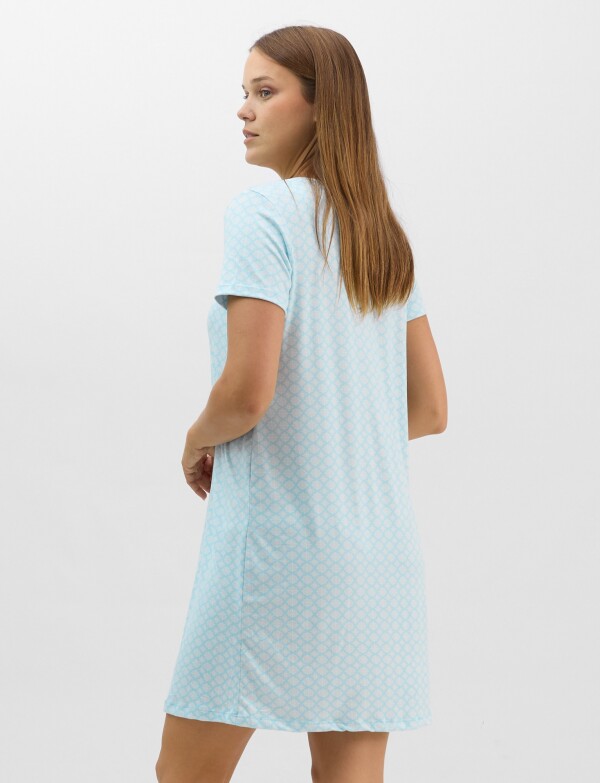 Camisón Pliegues VERDE AGUA