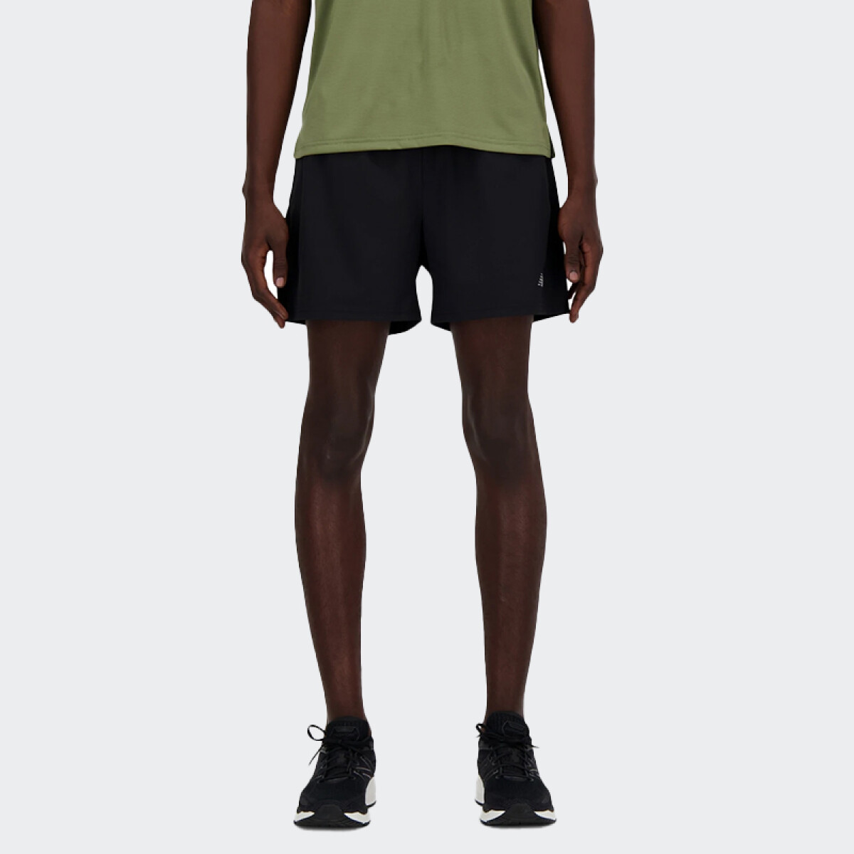 Short New Balance 5 Inch Lined - Negro 