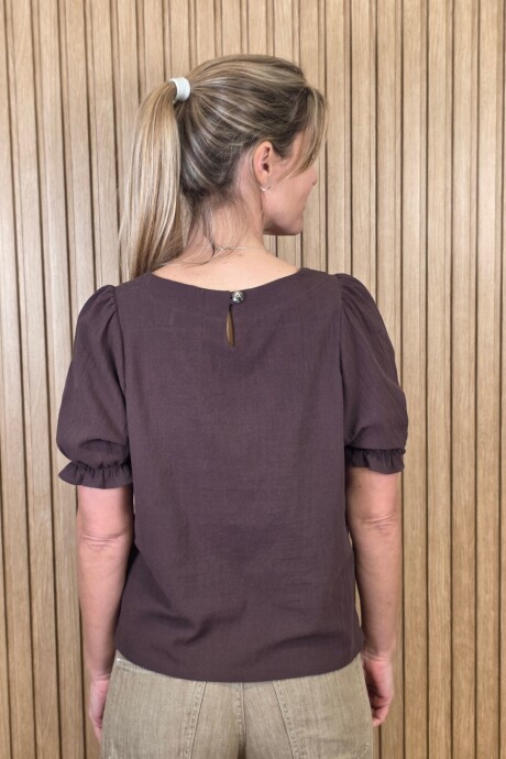 Blusa Sueca Chocolate