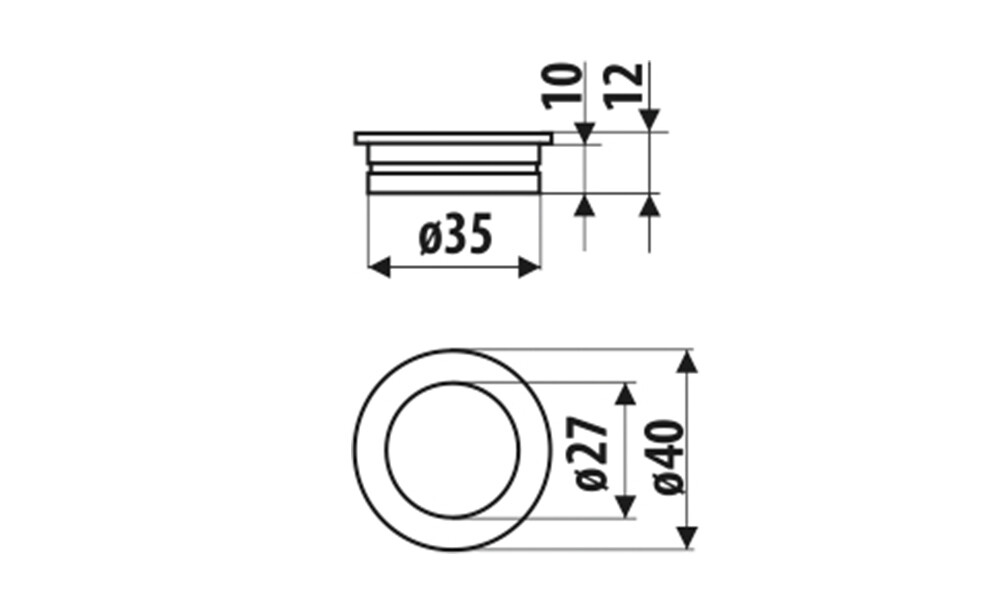 Cubeta circular negro MD02-R31-PL-SU Cubeta Circular Negro Md02-r31-pl-su