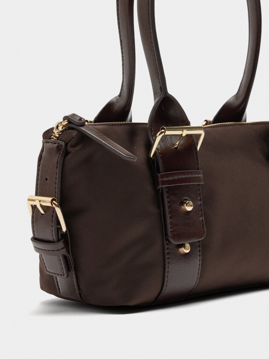 Bolso De Hombro De Nylon marron