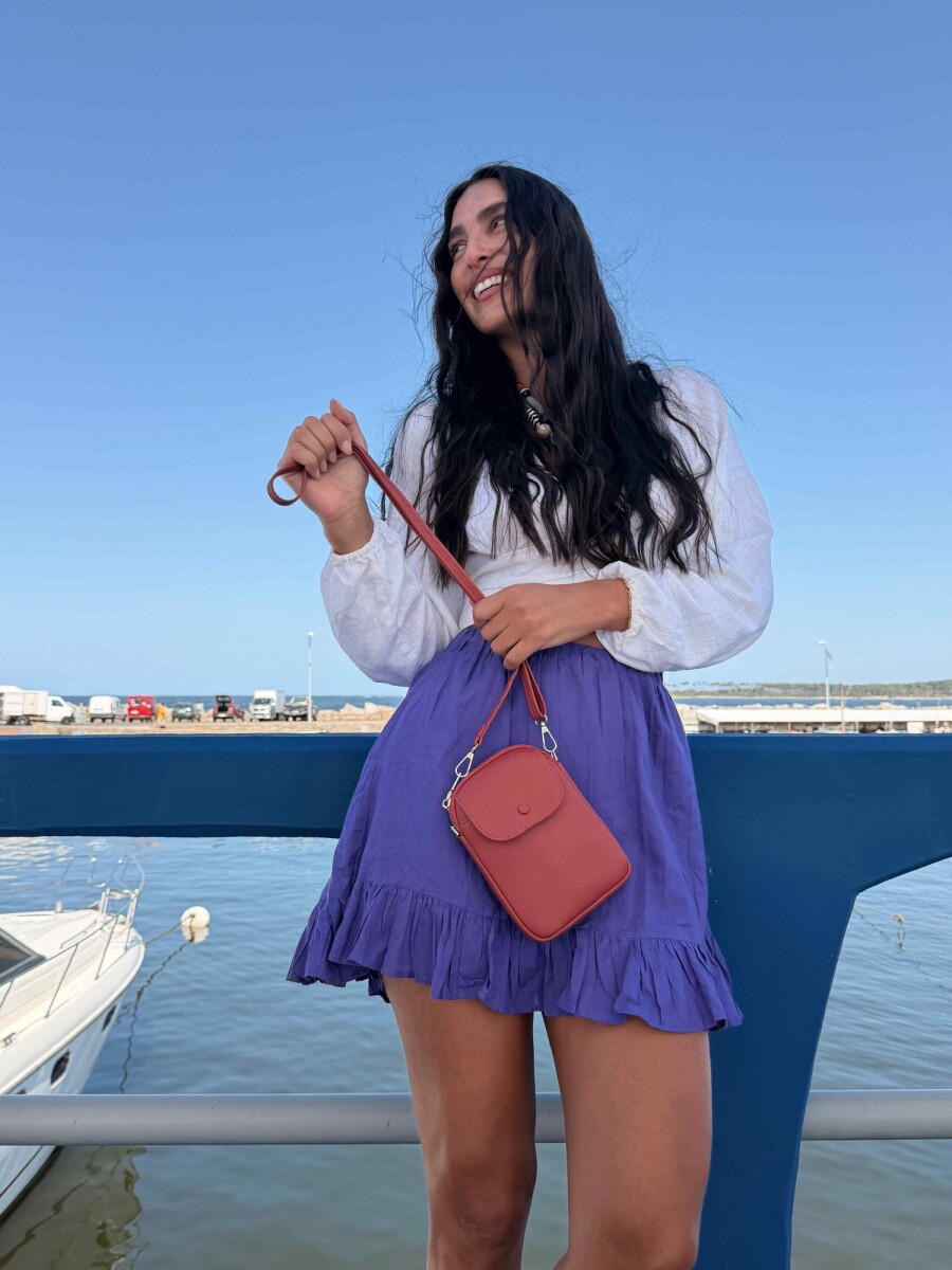 PHONEBAG / PORTA CELULAR DRACENA - TERRACOTA 