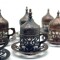 Juego de café metal x6 Cobre