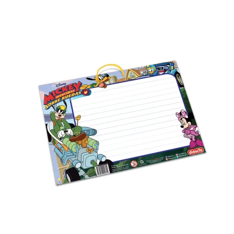 Pizzarra de Mickey Mouse Doble Faz en Madera 430/18 001