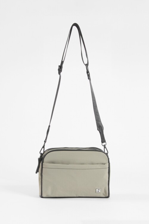 Bandolera doble cierre verde