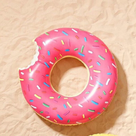 Flotador Con Forma De Donas Rosa