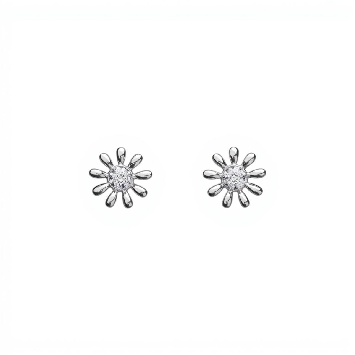 Caravanas Margarita- plata 925 - CA4336 - sinpiedra 