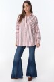 Camisa Dalia Rayas Rojo/Blanco