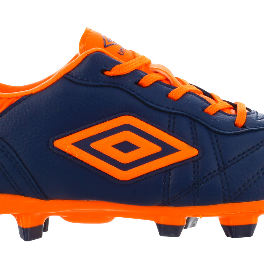 Championes de Fútbol 11 Infantiles Umbro Touch HG Azul Marino - Anaranjado