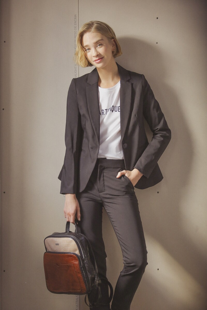 Pantalón Spandex Slim Negro