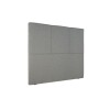Respaldo 2 Plazas Madera y Tela - Moscou Gris