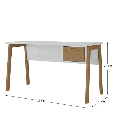 Escritorio Linea Veneza Blanco/Miel