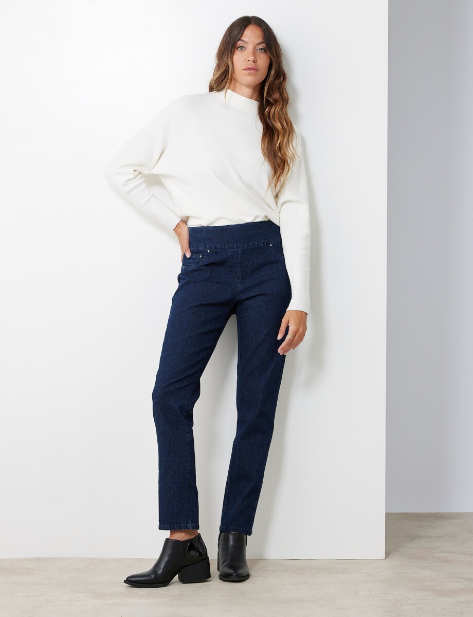 Jegging Pretina Ancha - Jean Oscuro 