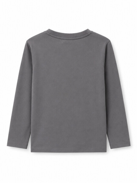 REMERA SPORT FADE GRIS OSCURO