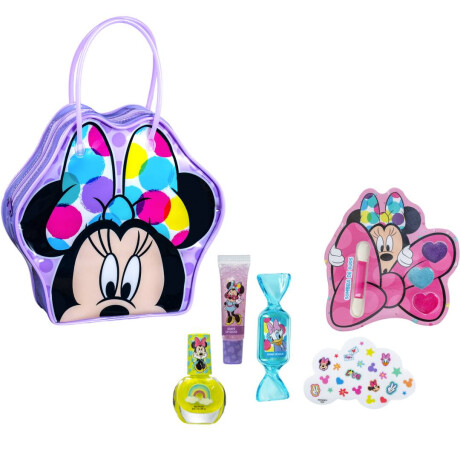 Set Disney esmalte + Gloss + Lip + Sombra + Sticker Minnie