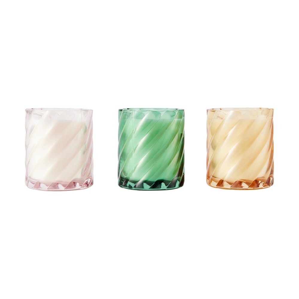 SET 3 VELAS 43273942 MULTICOLOR VIDRIO 43273942