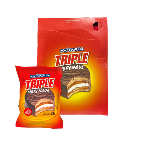 Alfajor Portezuelo Triple x 12 Chocolate con Merengue