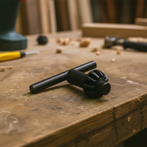 Llave Mandril Para Taladro 10 mm Metal Color Negro