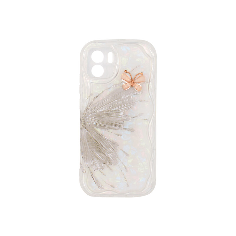 Protector para Xiaomi Redmi A1/A2 diseño mariposa gris Protector Para Xiaomi Redmi A1/a2 Diseño Mariposa Gris