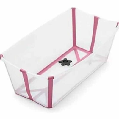 Bañito Plegable Flexi bath stokke transparente rosa