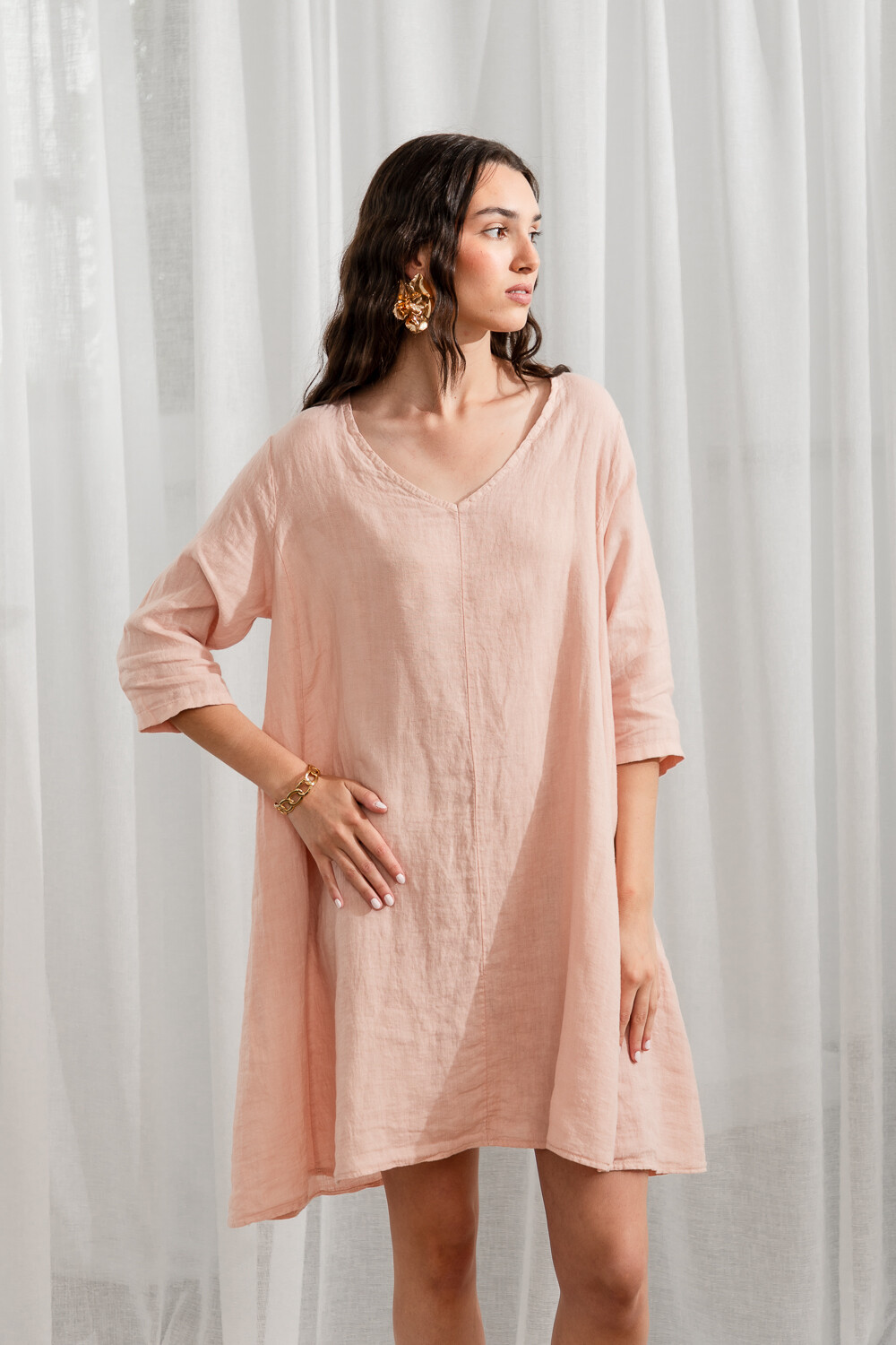 Vestido Certaldo Rosa Viejo