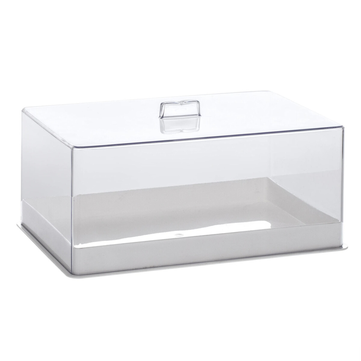 Cubre Alimentos Comidas Diamond Rectangular 30.5x20.5x15Cm - Transparente 
