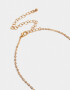 Cadena Corta con Dije Con cubic zirconia Collar Corto Corazón Cubic Zirconia - Dorado