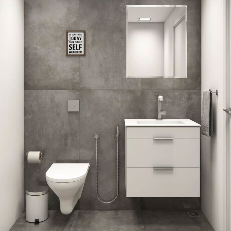 Porcelanato Gris Acetinado Mate 60x120 Cm 9.5 Piso Pared 000