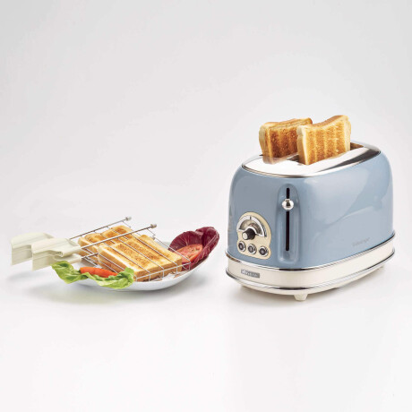 Tostadora Ariete Vintage 2 Ranuras con Pinza Celeste