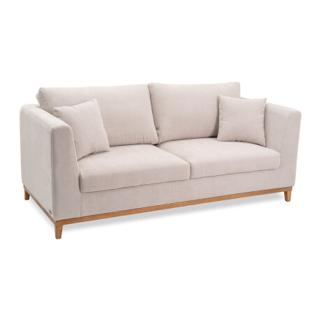 Sofá Belfast - Tela Microfibra - 3 cuerpos 2203 (Beige)
