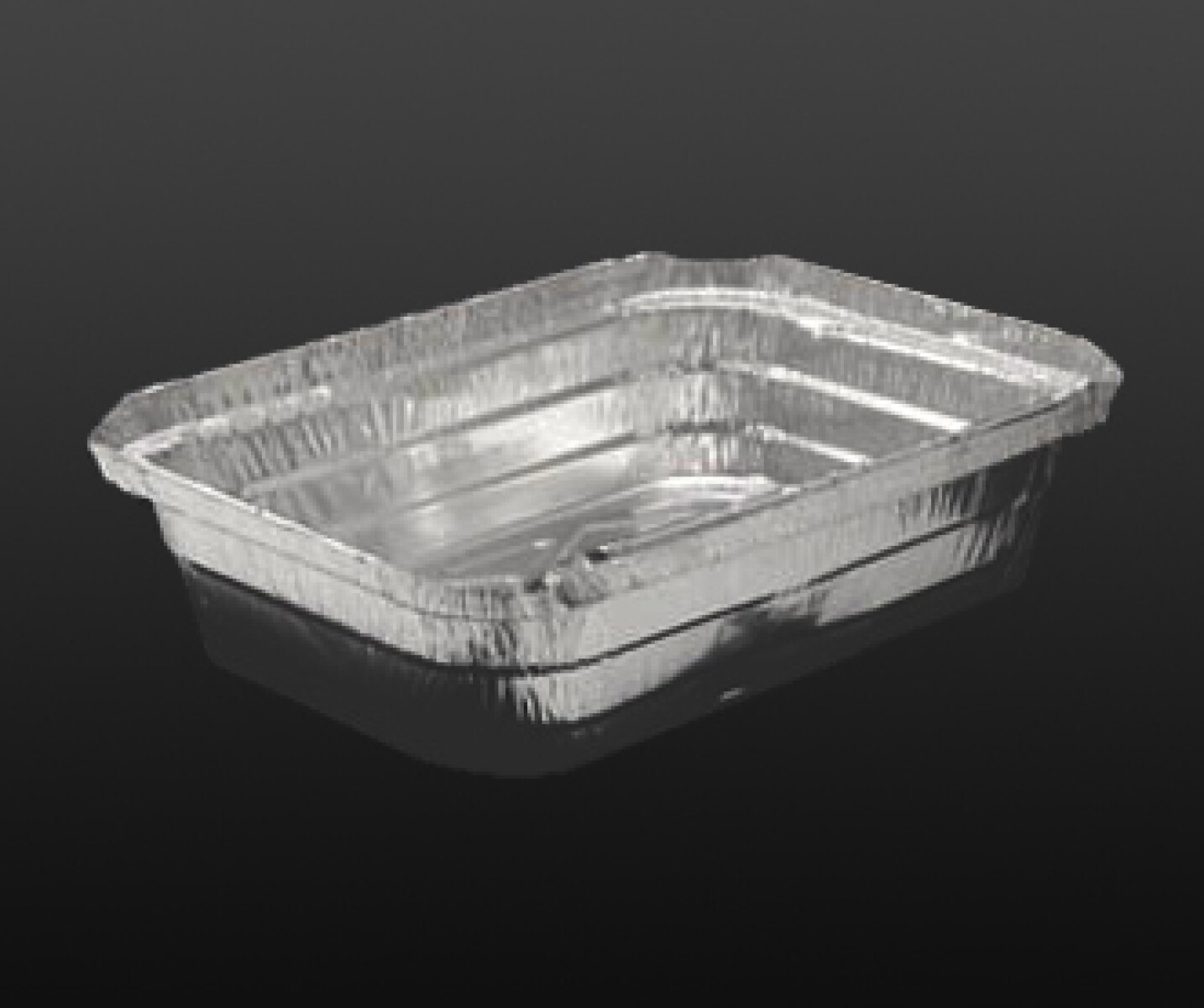 BANDEJA DE ALUMINIO CON TAPA 16.9X13.3X3.5 CM. 500 ML. 