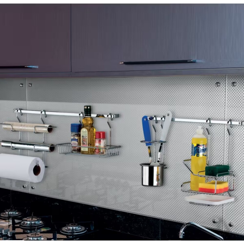 SOPORTE PARA ROLLO TRIPLE CROMO Soporte Para Rollo Triple Cromo